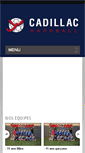 Mobile Screenshot of cadillac-handball.org