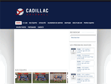 Tablet Screenshot of cadillac-handball.org